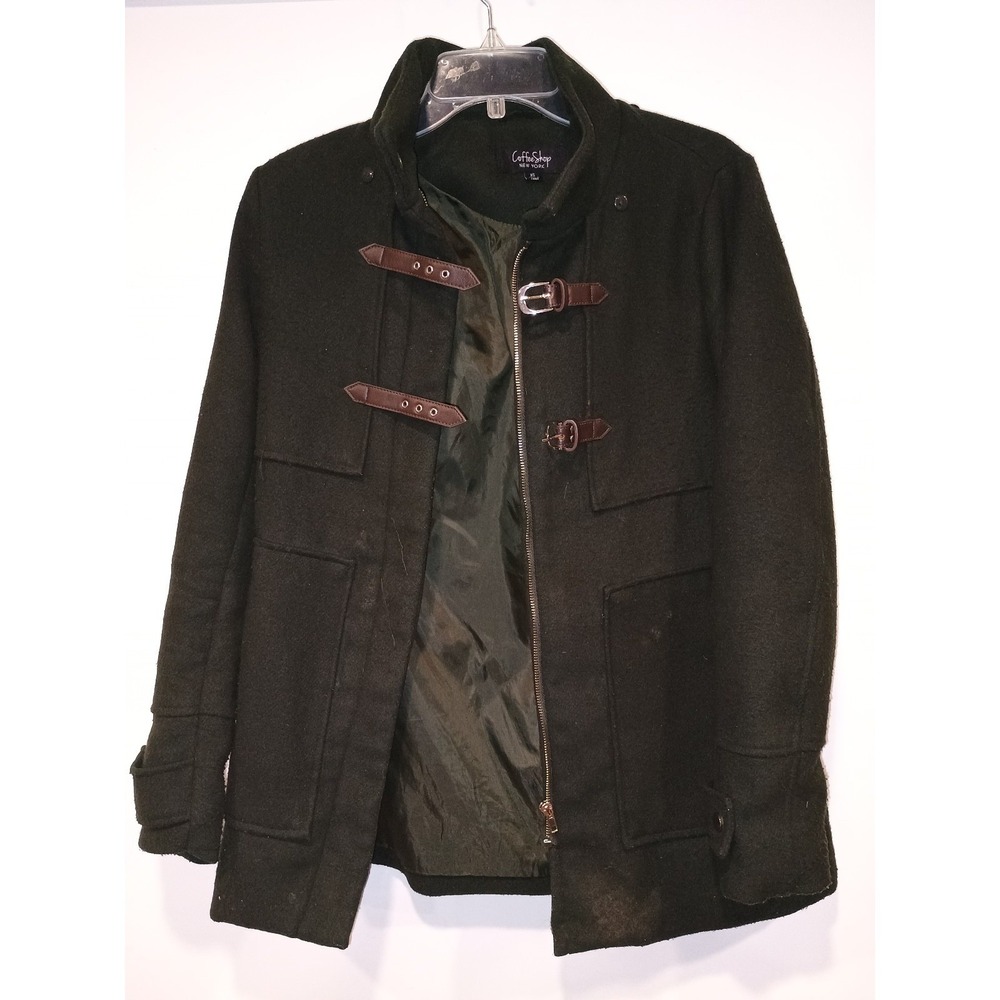 Women's CoffeeShop duffle wool blend coat -sz: xs